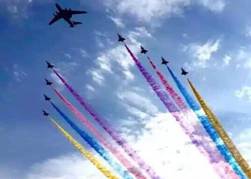 空中梯隊